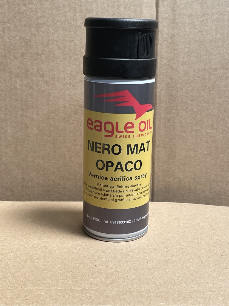 NERO MAT Vernice acrilica spray NERO OPACO - 400ml